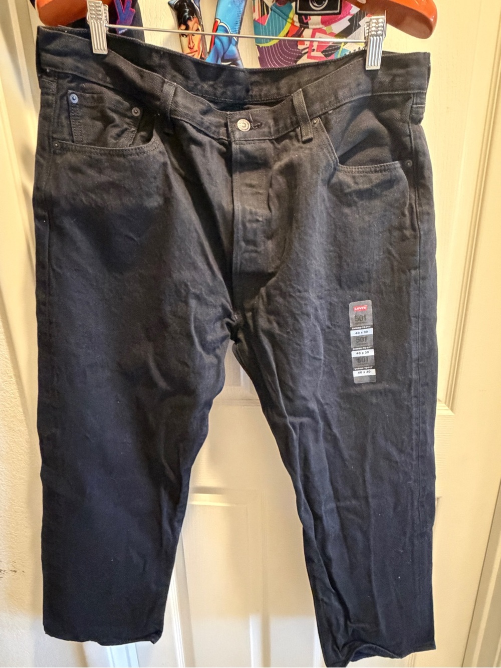 Levi's Black Straight-Leg Men's Jeans
